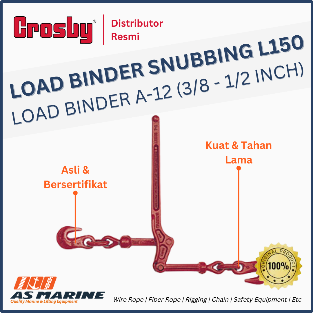 load binder snubbing l150 crosby a-12 3/8 - 1/2 inch